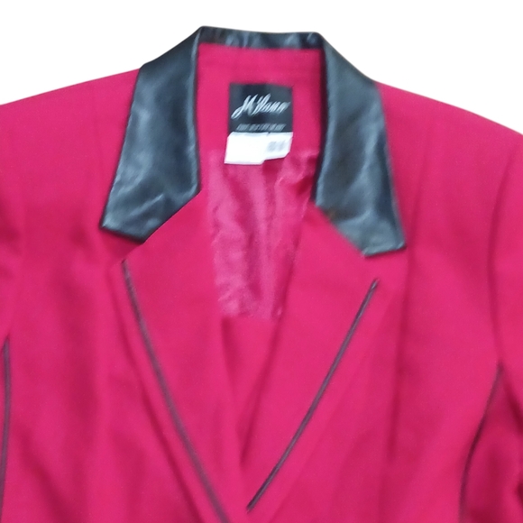 Milano Red blazer with tunic Size 16 Button Red Festive Cleavage Cover - Picture 7 of 12
